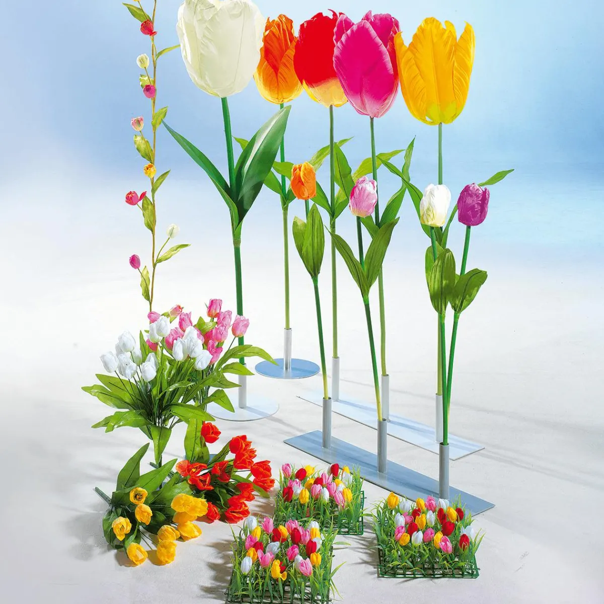 Decoración De Primavera|Flores Artificiales>DecoWoerner Tulipán Gigante Artificial , 140 Cm rosa