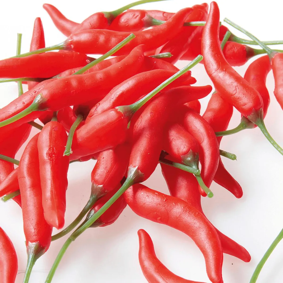 Verduras Y Hierbas>DecoWoerner Vainas De Chili Alimento De Imitación, 36 Piezas rojo