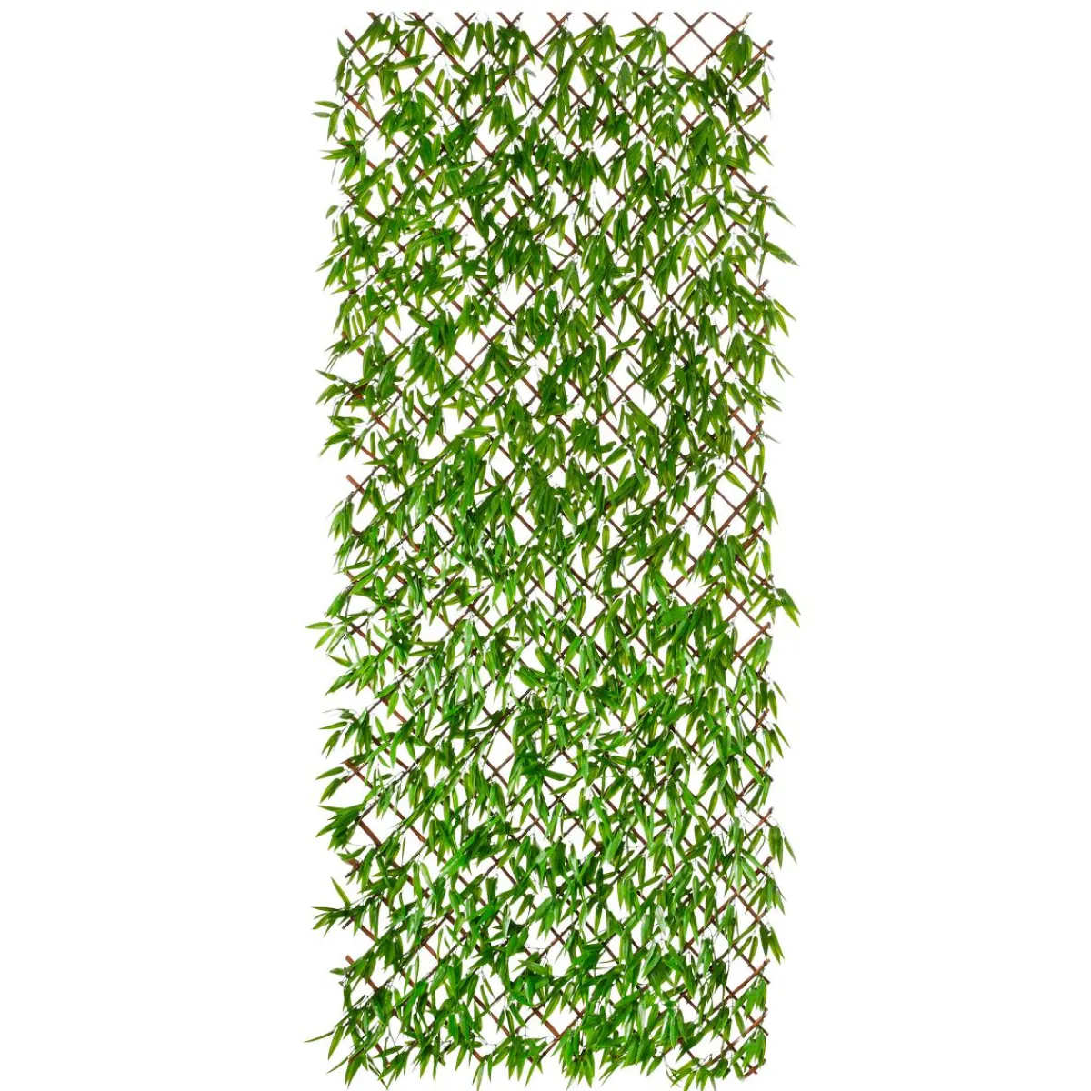 Paredes De Plantas>DecoWoerner Valla Artificial De Bambú Con Hojas 8 X 90 X 180 Cm verde