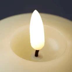 Luz Decorativa|Figuras De Navidad>DecoWoerner Vela De Cera LED 7,5 X 11,5 Cm blanco