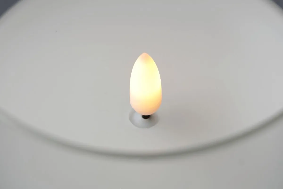 Figuras De Navidad>DecoWoerner Vela De Cera LED En Vidrio Transparente 7,5 X 12,5 Cm blanco