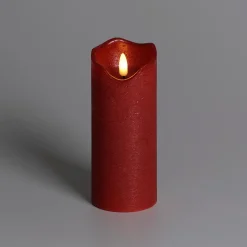 Luz Decorativa>DecoWoerner Vela De Cera LED Roja 7,5 Cm, Ø 15 Cm De Altura rojo