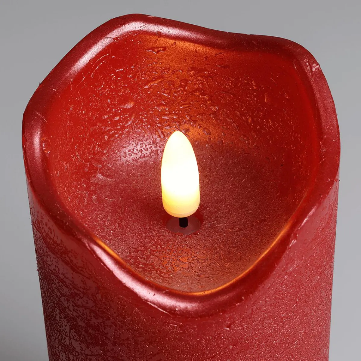 Luz Decorativa>DecoWoerner Vela De Cera LED Roja 7,5 Cm, Ø 15 Cm De Altura rojo