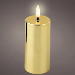 Decoración Temática>DecoWoerner Vela LED Dorada, Funciona Con Pilas oro