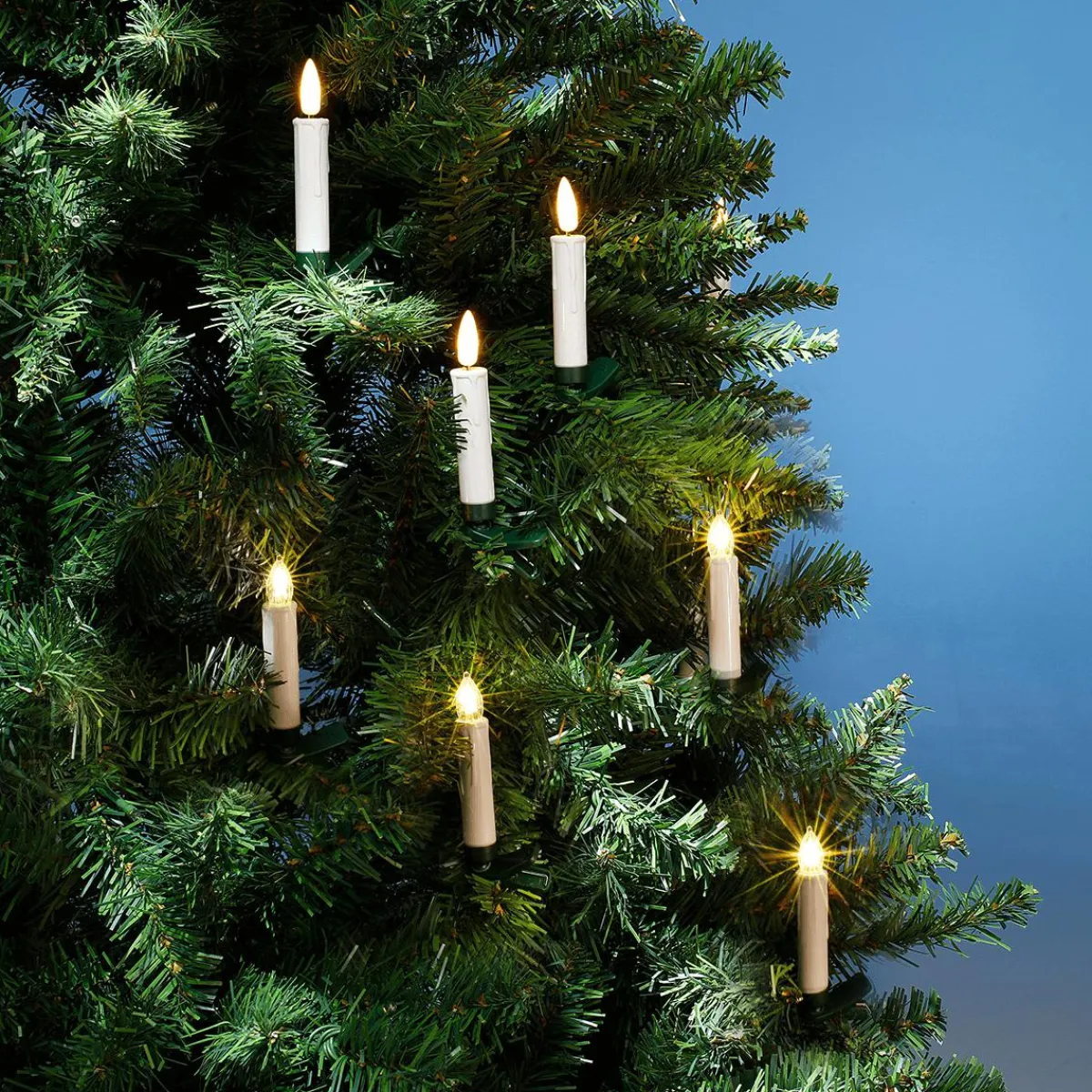 Luz Decorativa|Luces De Navidad>DecoWoerner Velas Decorativas LED Cálido 10 Cm blanco