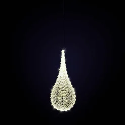 Luz Decorativa|Decoración Temática>DecoWoerner XXL Decoración Luz Objeto Gota De 200 Cm oro
