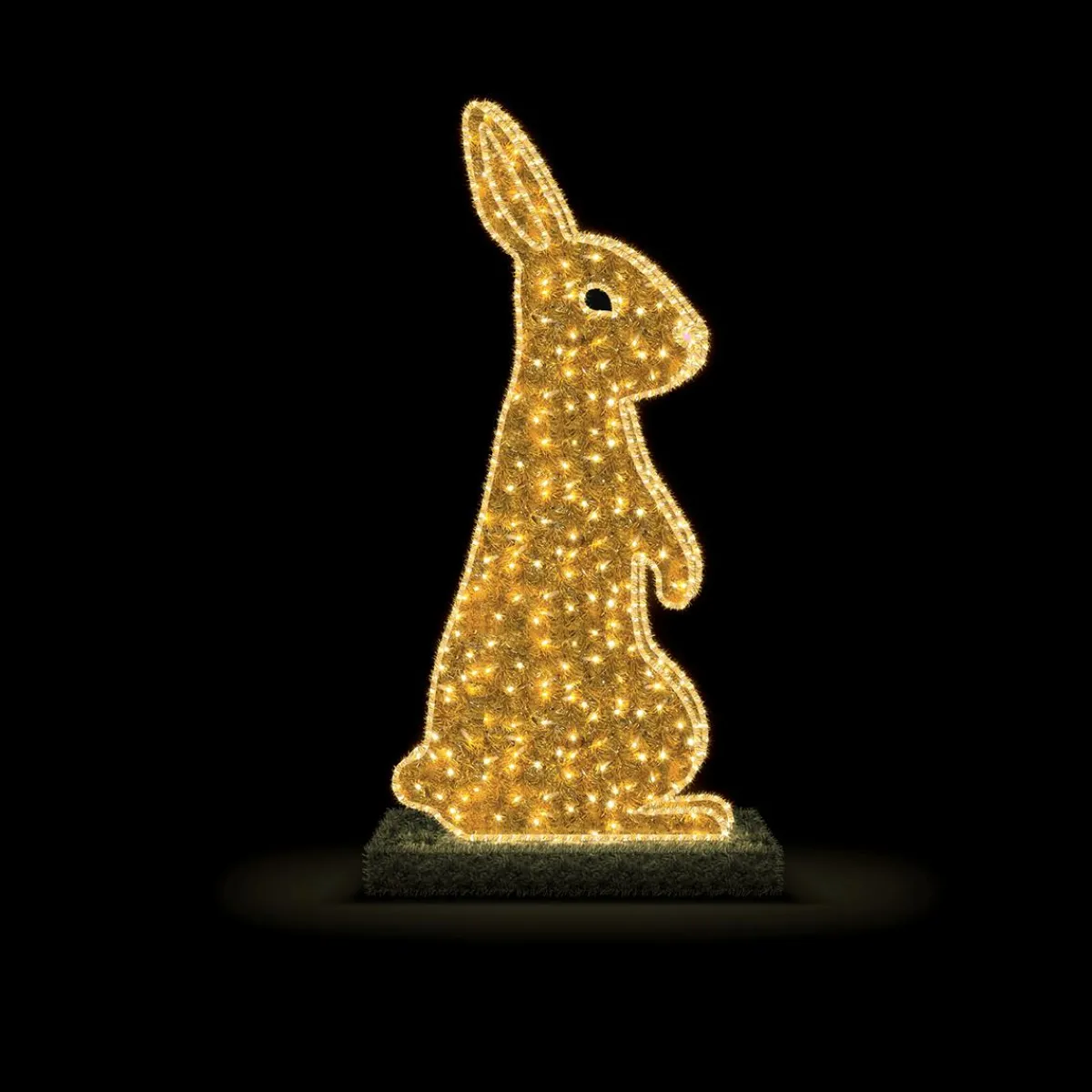 Luz Decorativa|Decoración De Animales>DecoWoerner XXL LED Conejito En Dos Patas Para Exterior 185 Cm oro