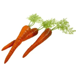 Decoración De Pascua|Verduras Y Hierbas>DecoWoerner Zanahorias Con Hojas Alimento De Imitación 30 Cm, 3 Piezas naranja